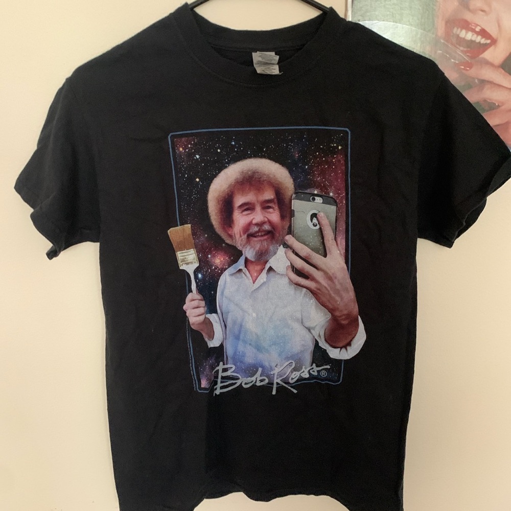 Bob Ross Funny Selfie Shirt